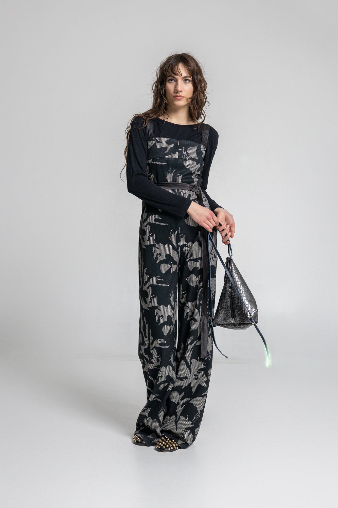 Tracey Zipped Shoulder Strap Jumpsuit