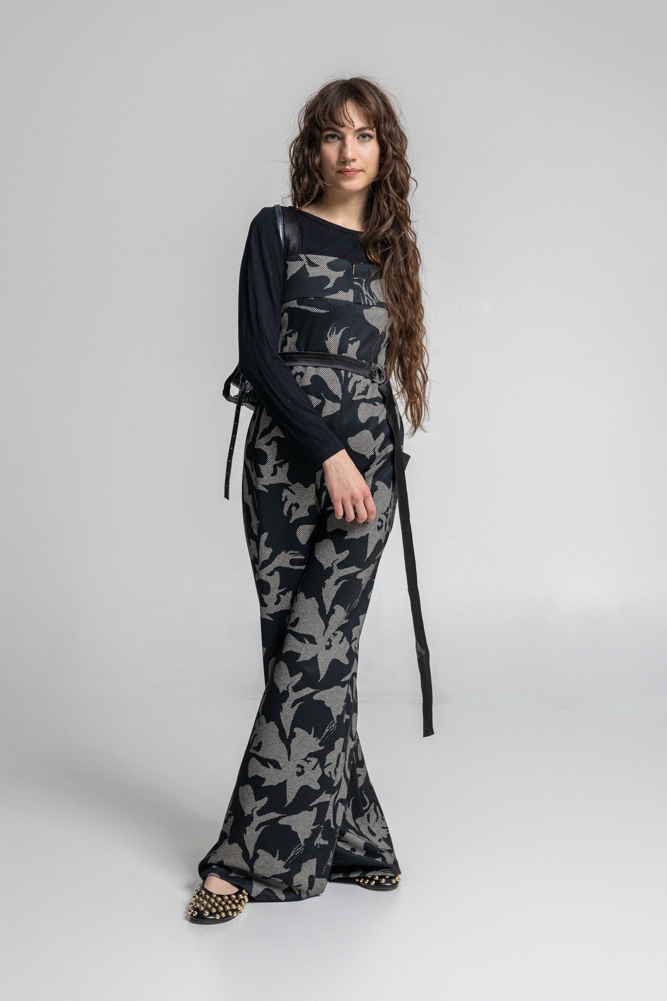 Tracey Zipped Shoulder Strap Jumpsuit