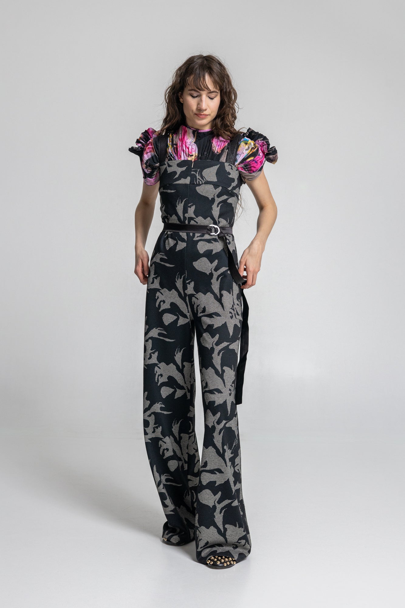 Tracey Zipped Shoulder Strap Jumpsuit