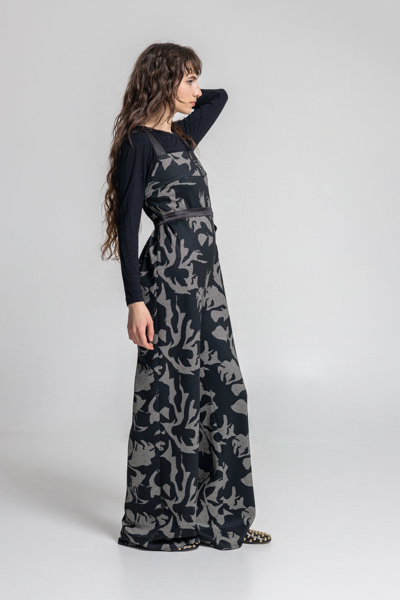 Tracey Zipped Shoulder Strap Jumpsuit