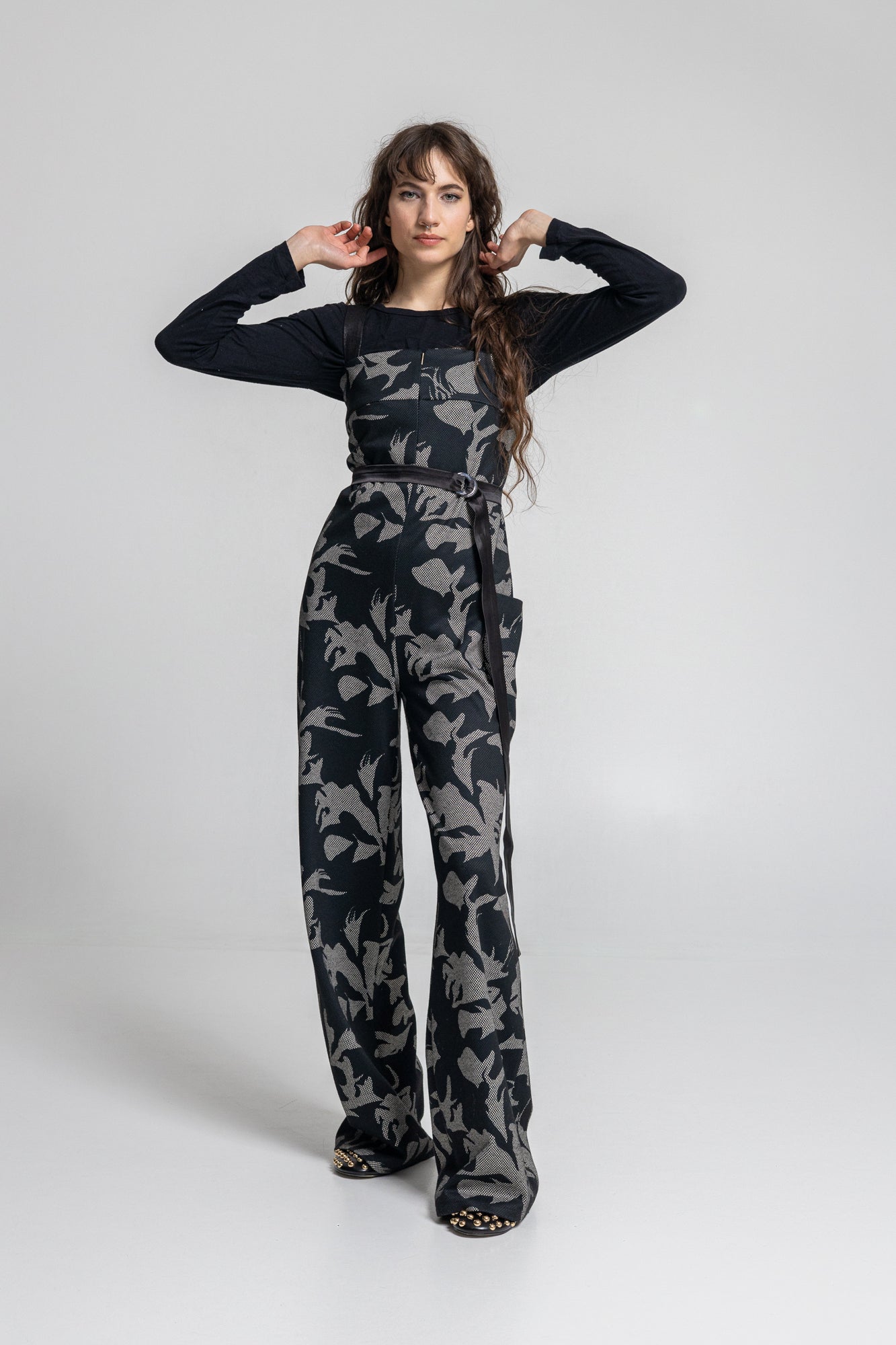 Tracey Zipped Shoulder Strap Jumpsuit