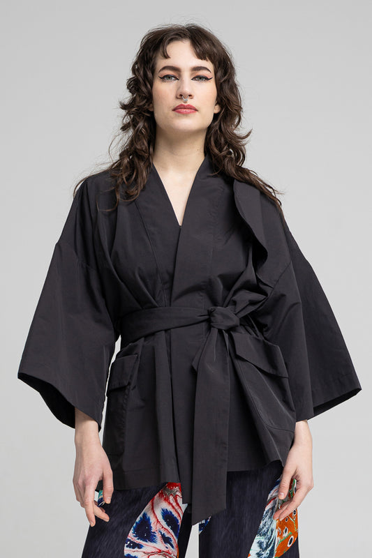Trench Kimono Black