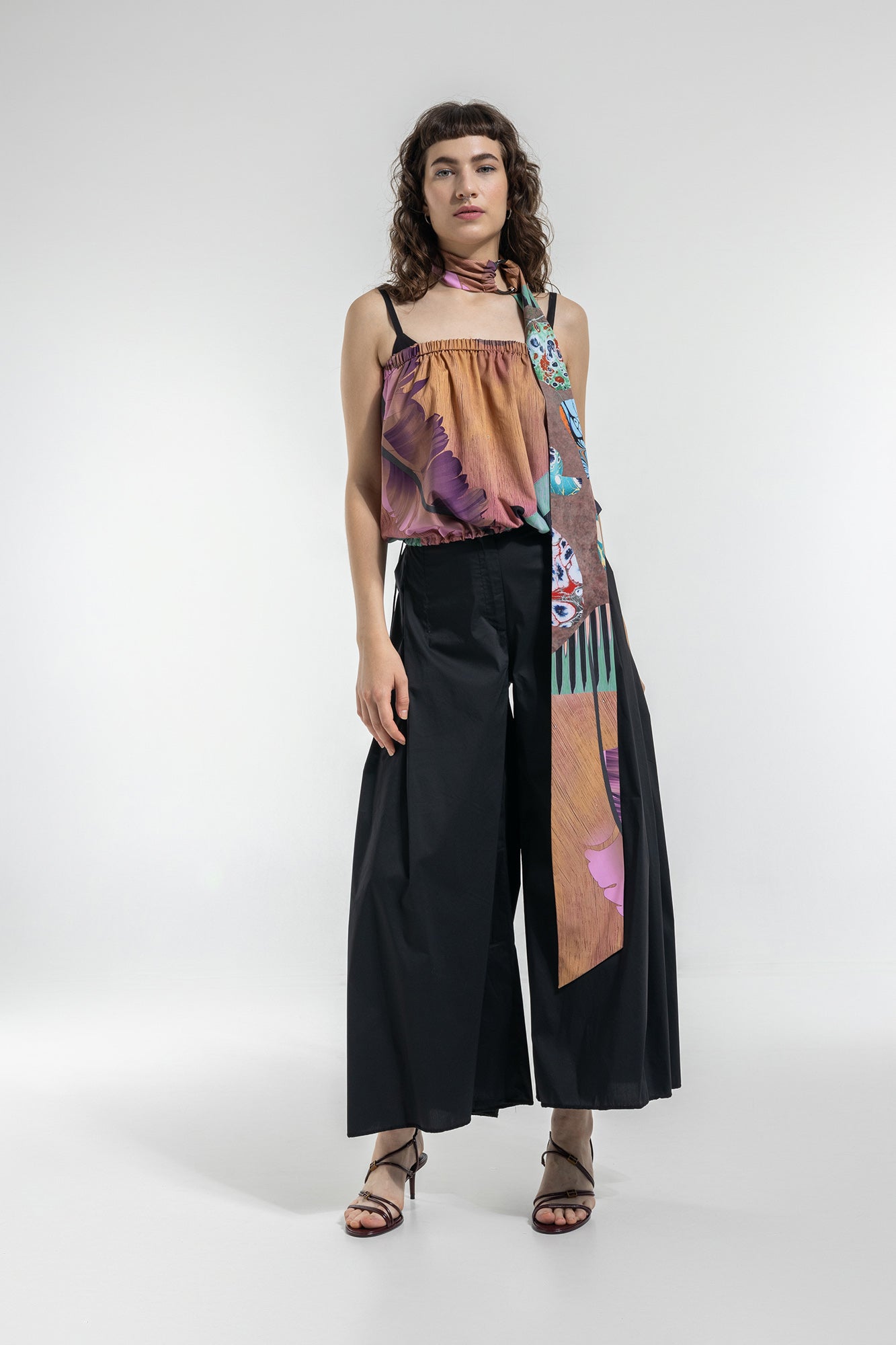 wide leg pants elasticated waist