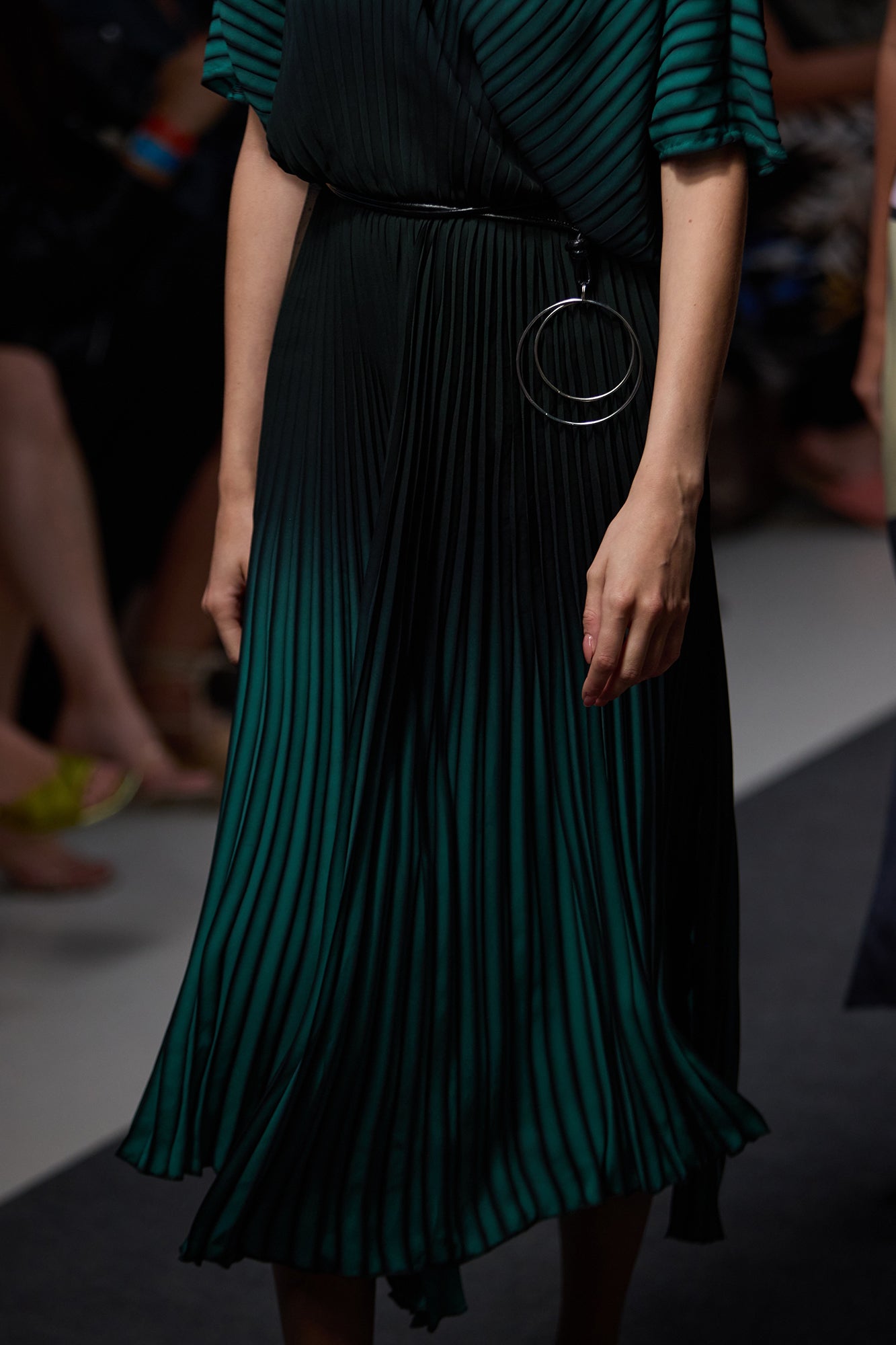 Vibe Pleated Midi Dress