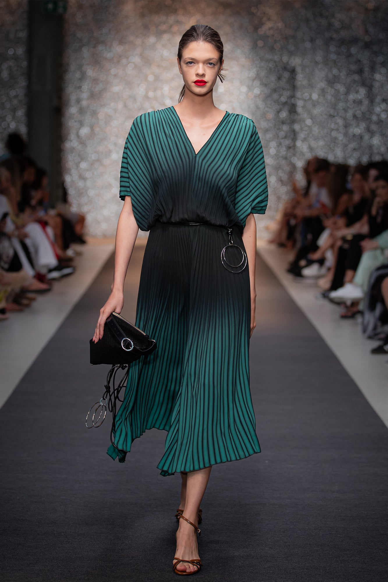 Vibe Pleated Midi Dress