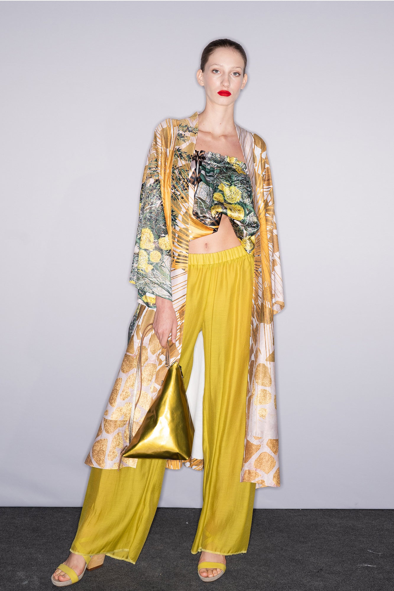 Wild Lemon Fluid Palazzo pants at the backstage of BCEFW
