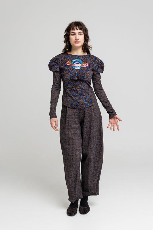 slightly stretchable viscose embellished top artista budapest