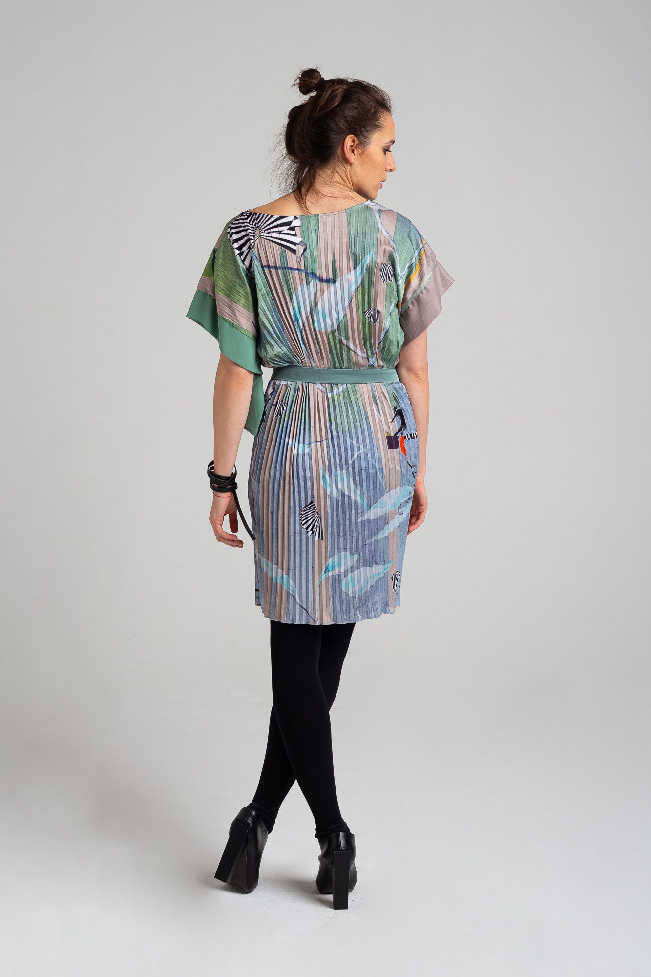 Aether Pleated Mini Dress