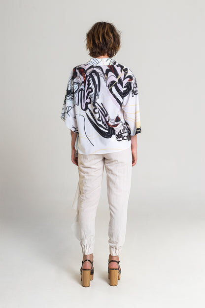 printed shirt with soft collar artista budapest