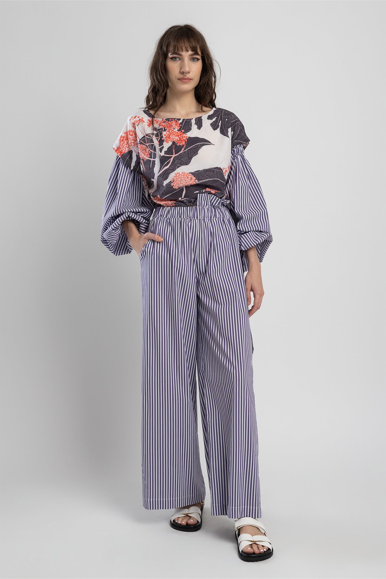 long sleeve crop top with boat neck