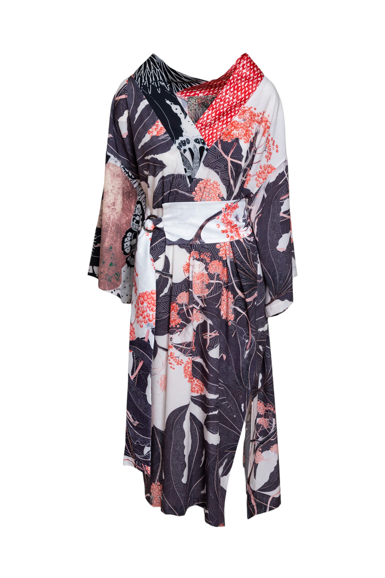 midi dress with own printed belt artista budapest