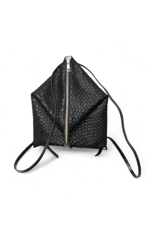 DELTA Black Lizard Leather Backpack
