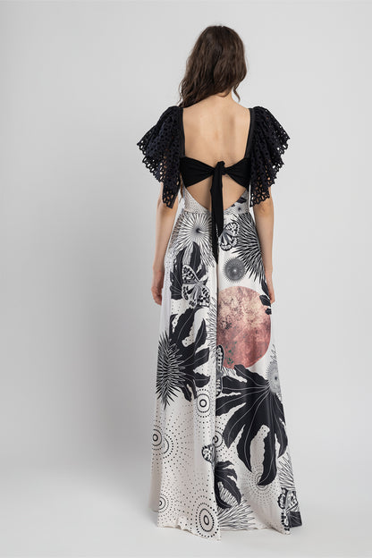 maxi dress cutout back artista bduapest