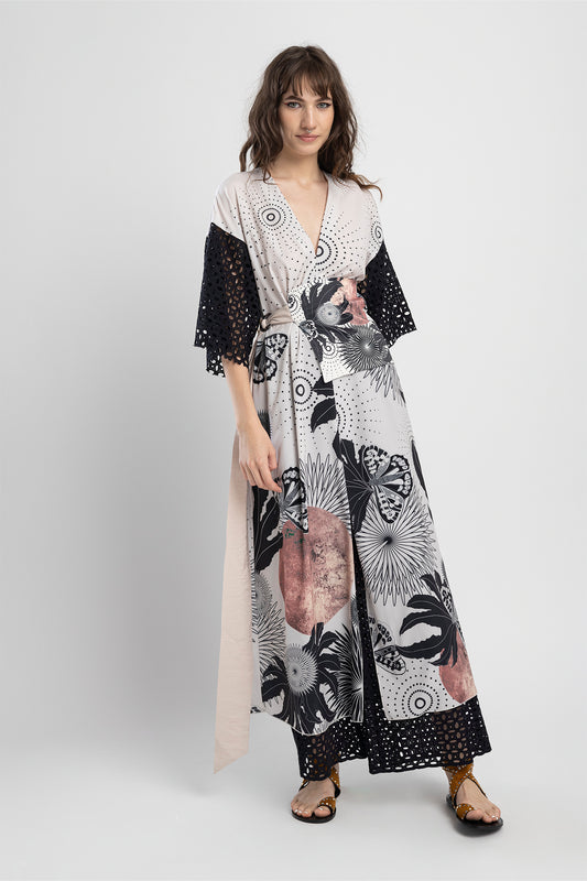 midi dress softly curved v-neckline artista budapest
