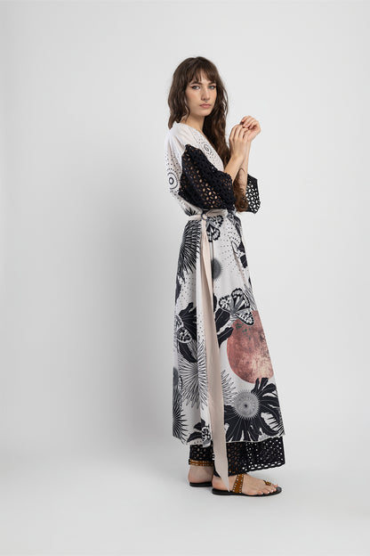 midi dress with unique prints artista budapest