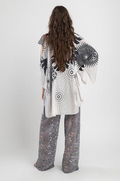 enormous cutout sleeves mini dress artista budapest