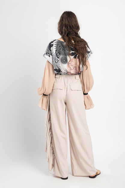 puffy sleeve top cropped finish artista budapest