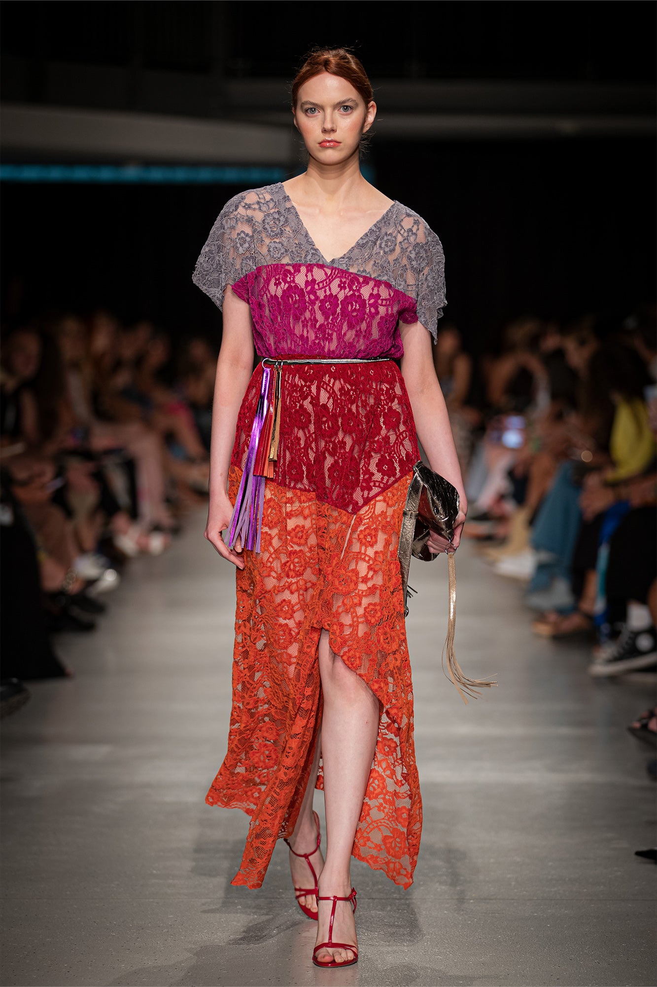 flirt lace maxi dress at budapest central european fashion week artista budapest