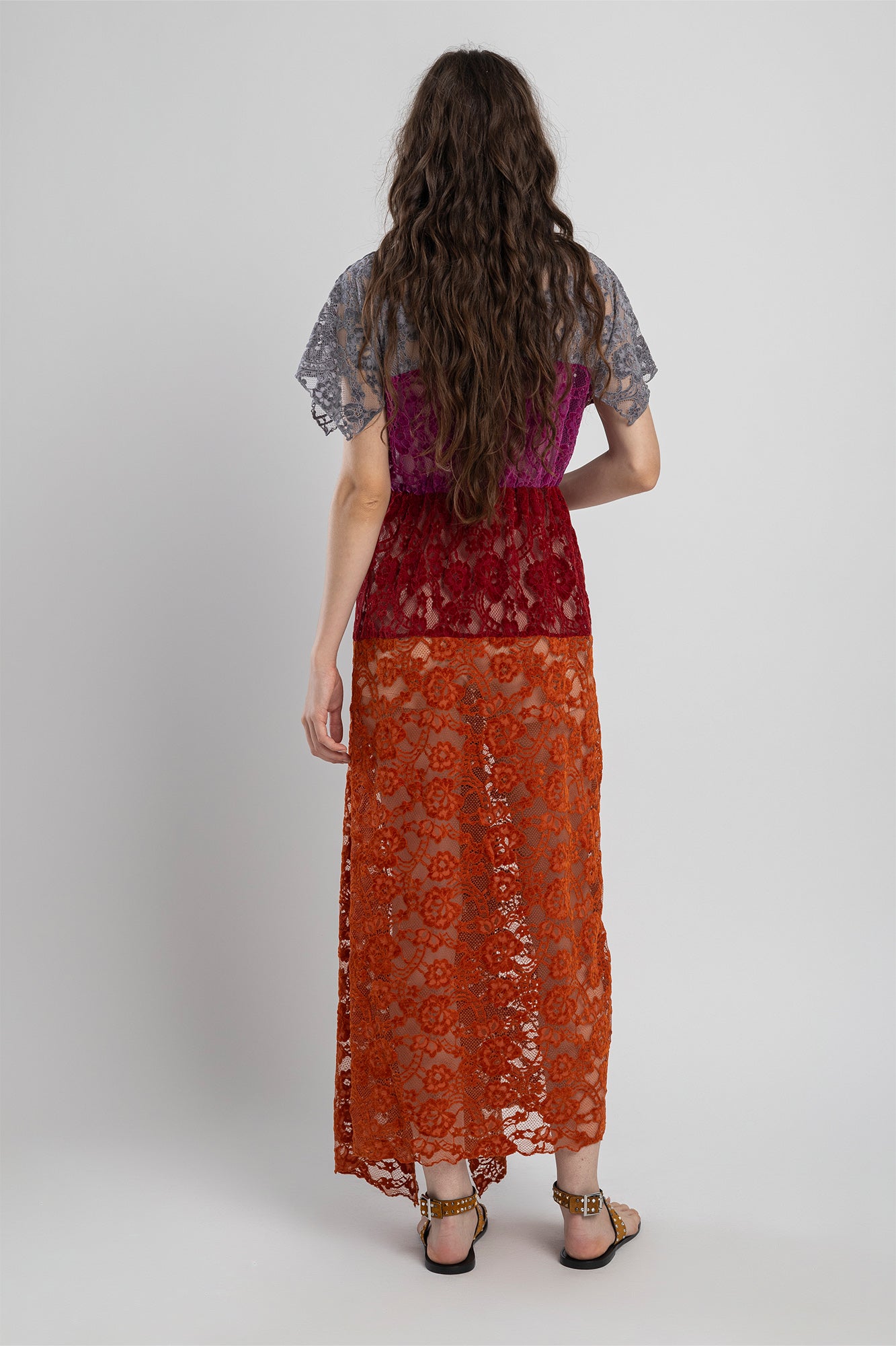 lace maxi dress with underdress