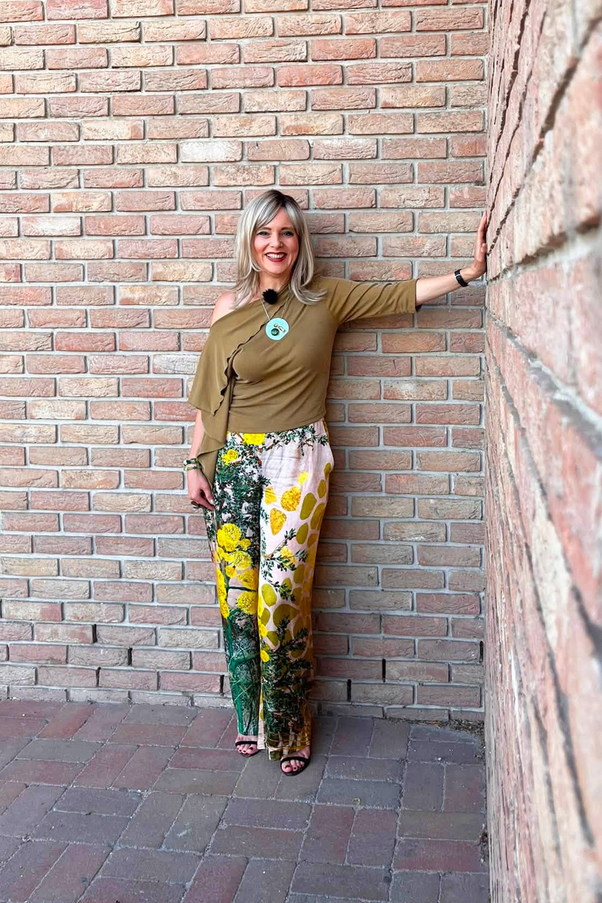 Gold Fennel Wide Leg Pants