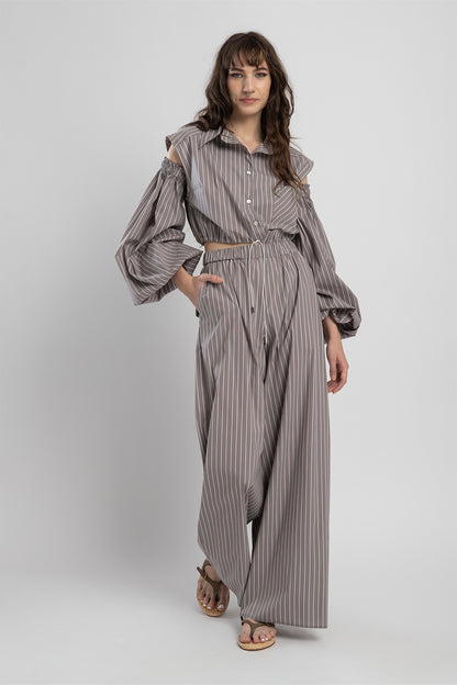 high rise wide leg cut pants artista budapest