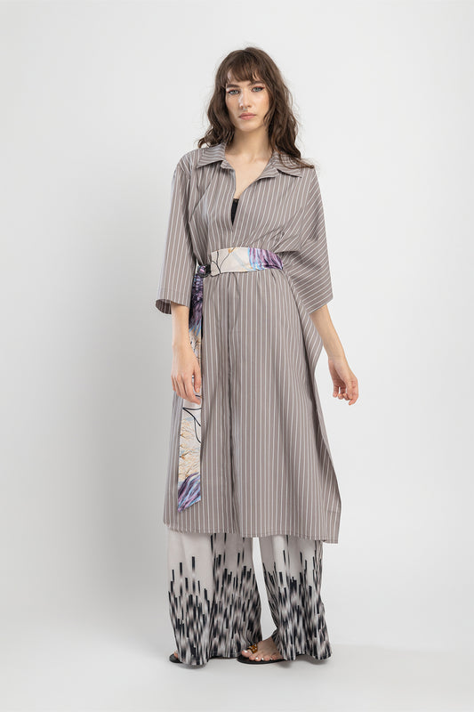 shirt dress made of cotton blend fabric artista budapest