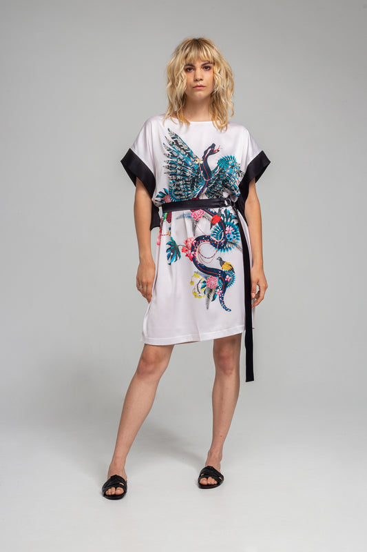 NATALIE oriental printed dress
