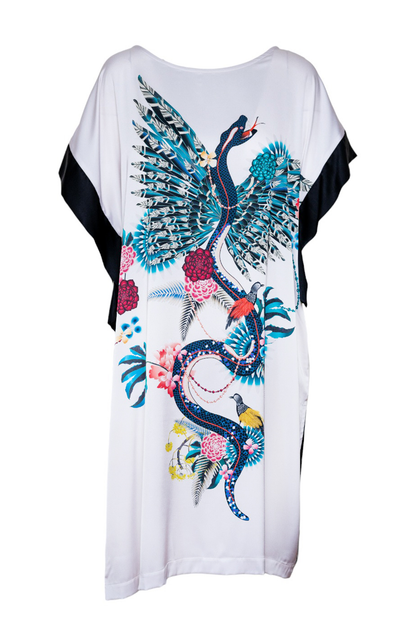 natalie oriental printed dress artista budapest