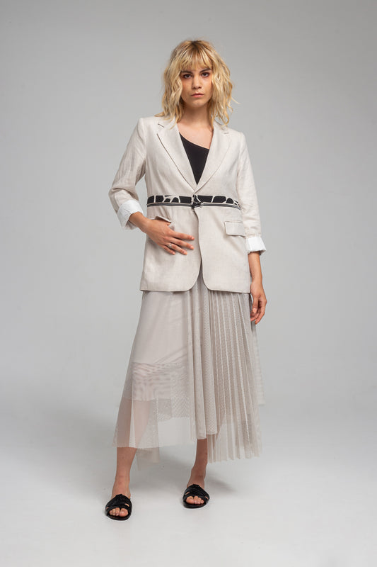 PURA IVORY two in one jacket