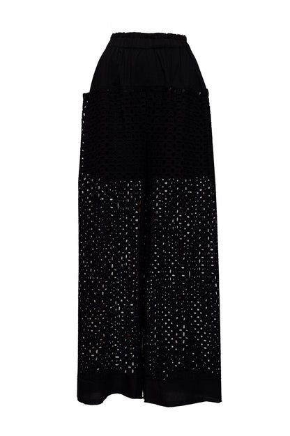 RICE Black Wide Leg Pants Artista Budapest