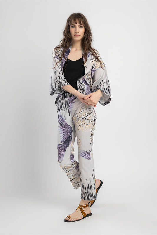 Rizz Cropped Kimono
