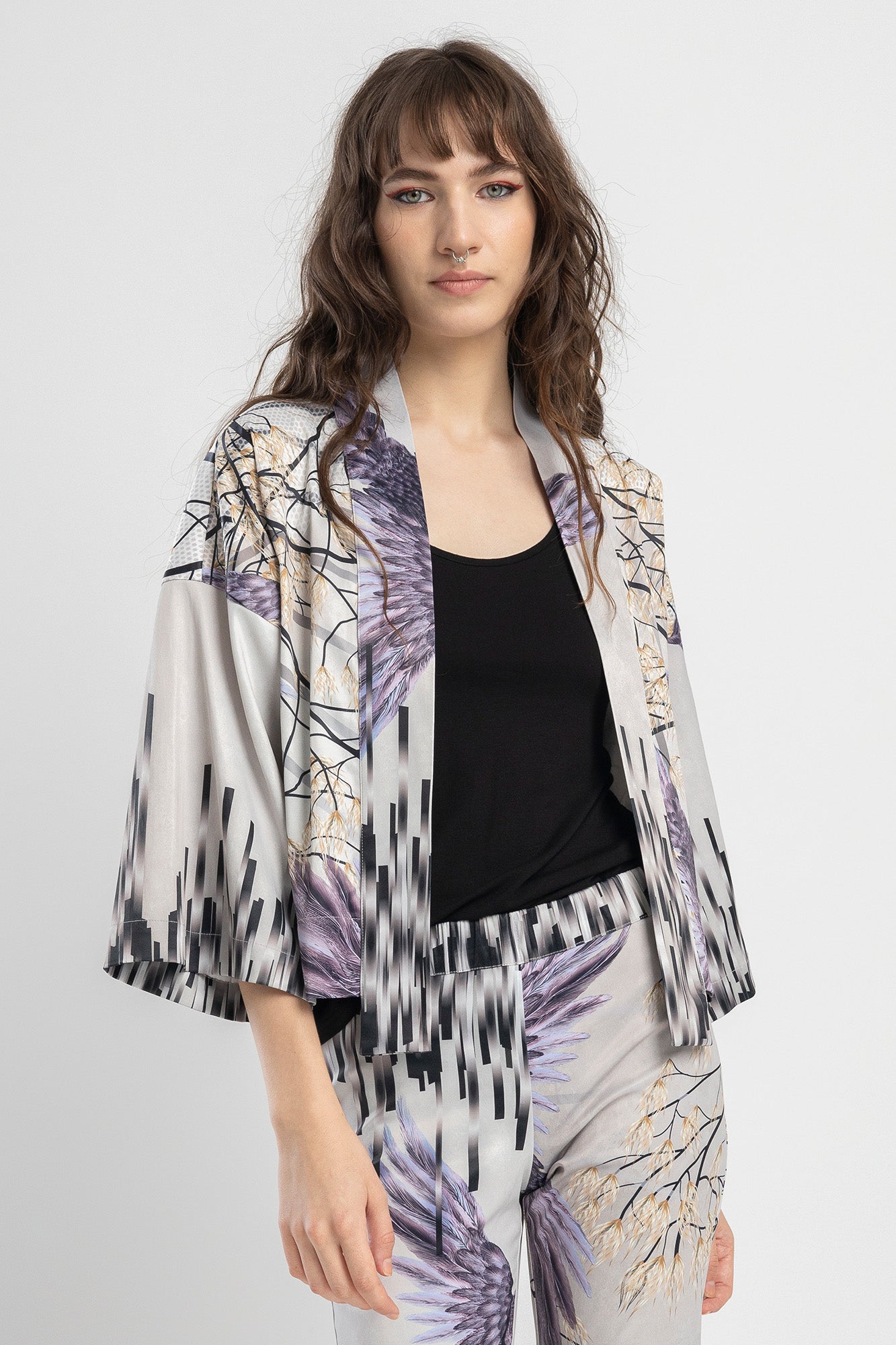 Rizz Cropped Kimono