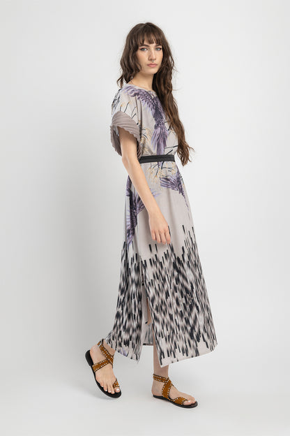 maxi dress with maxi side slits artista budapest