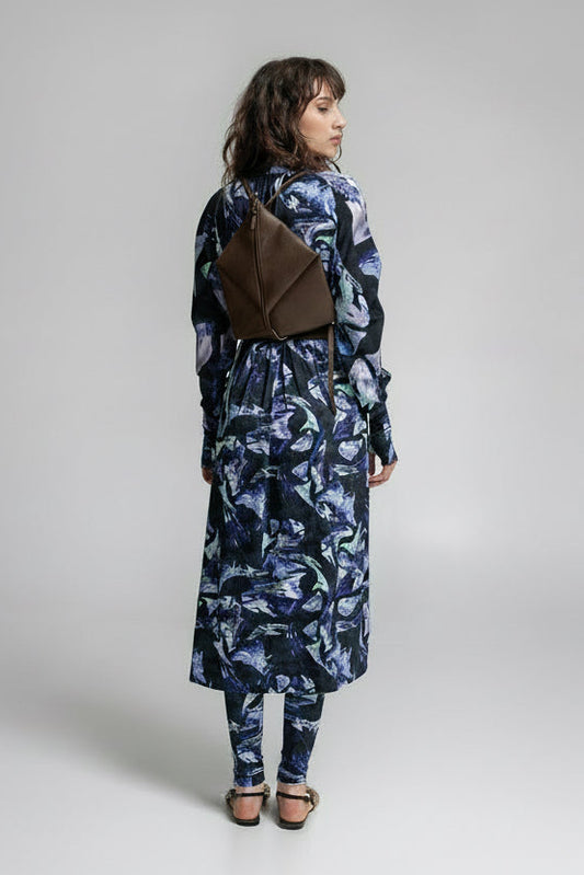 DELTA Soft Lilac Leather Backpack