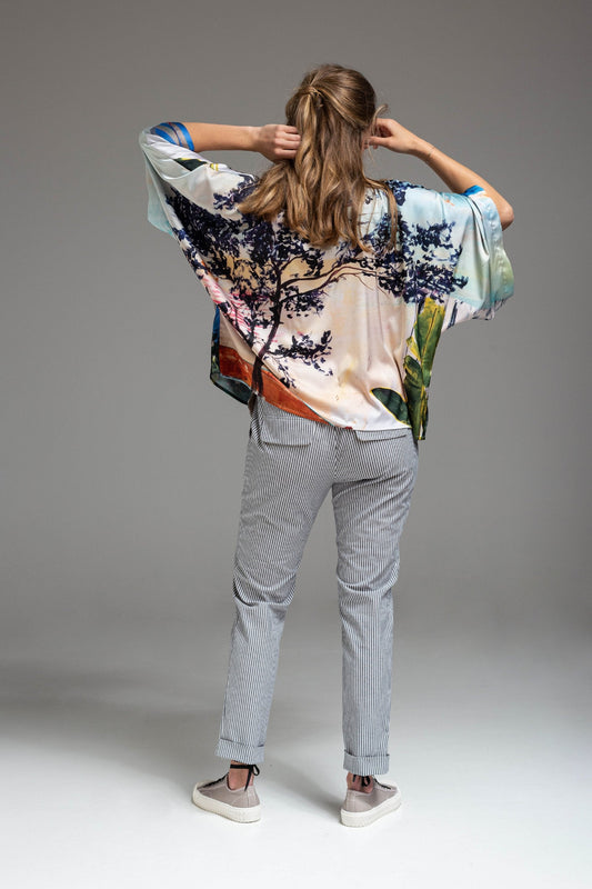 unique printed loose fitted blouse artista budapest