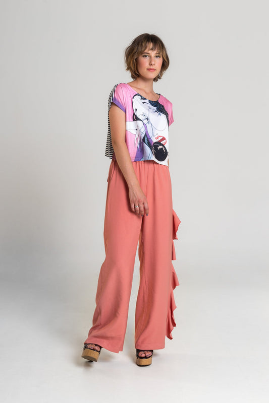 unique printed crop top artista budapest