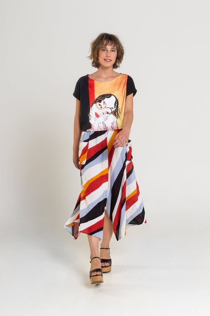 printed crop top artista budapest