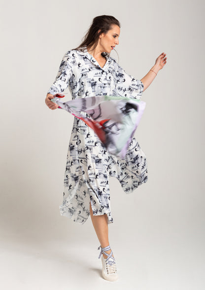 unique printed culottes with slits on both side artista budapest