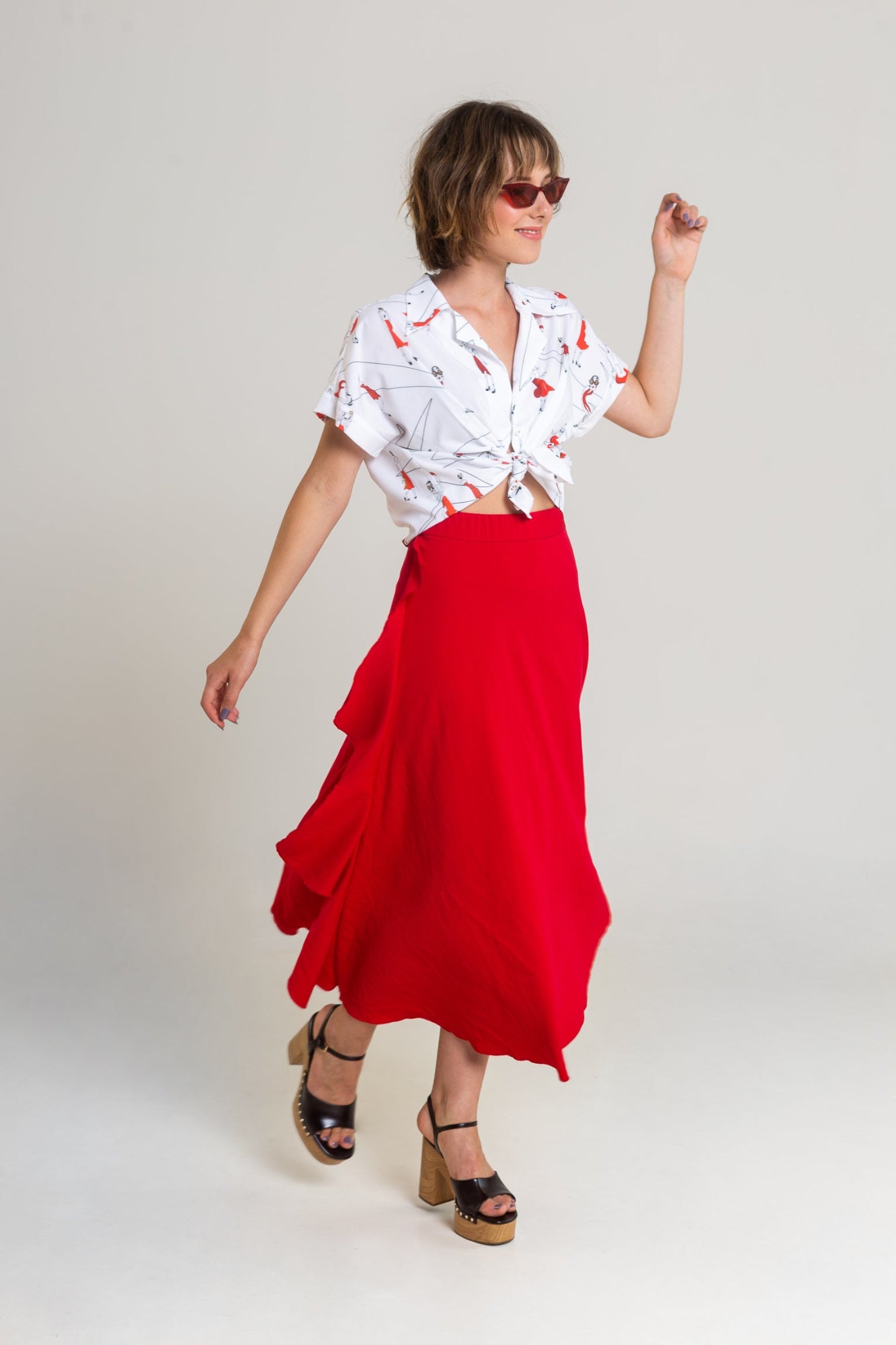unique printed blouse from premium viscose artista budapest