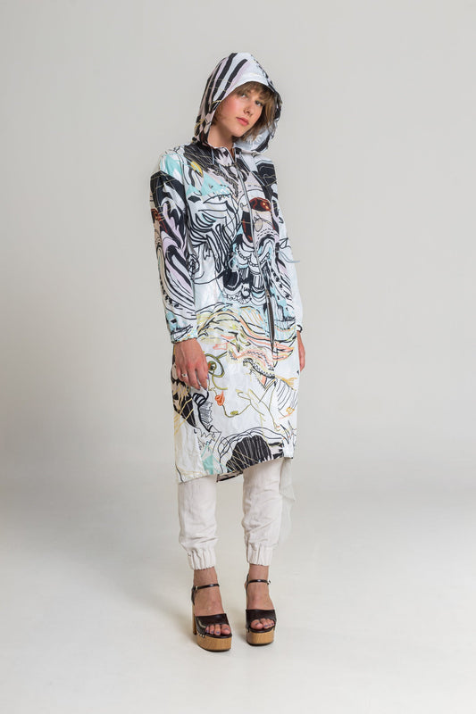 hooded waterresistant jacket artista budapest