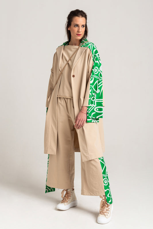 soft cotton jacket with button closure artista budapest