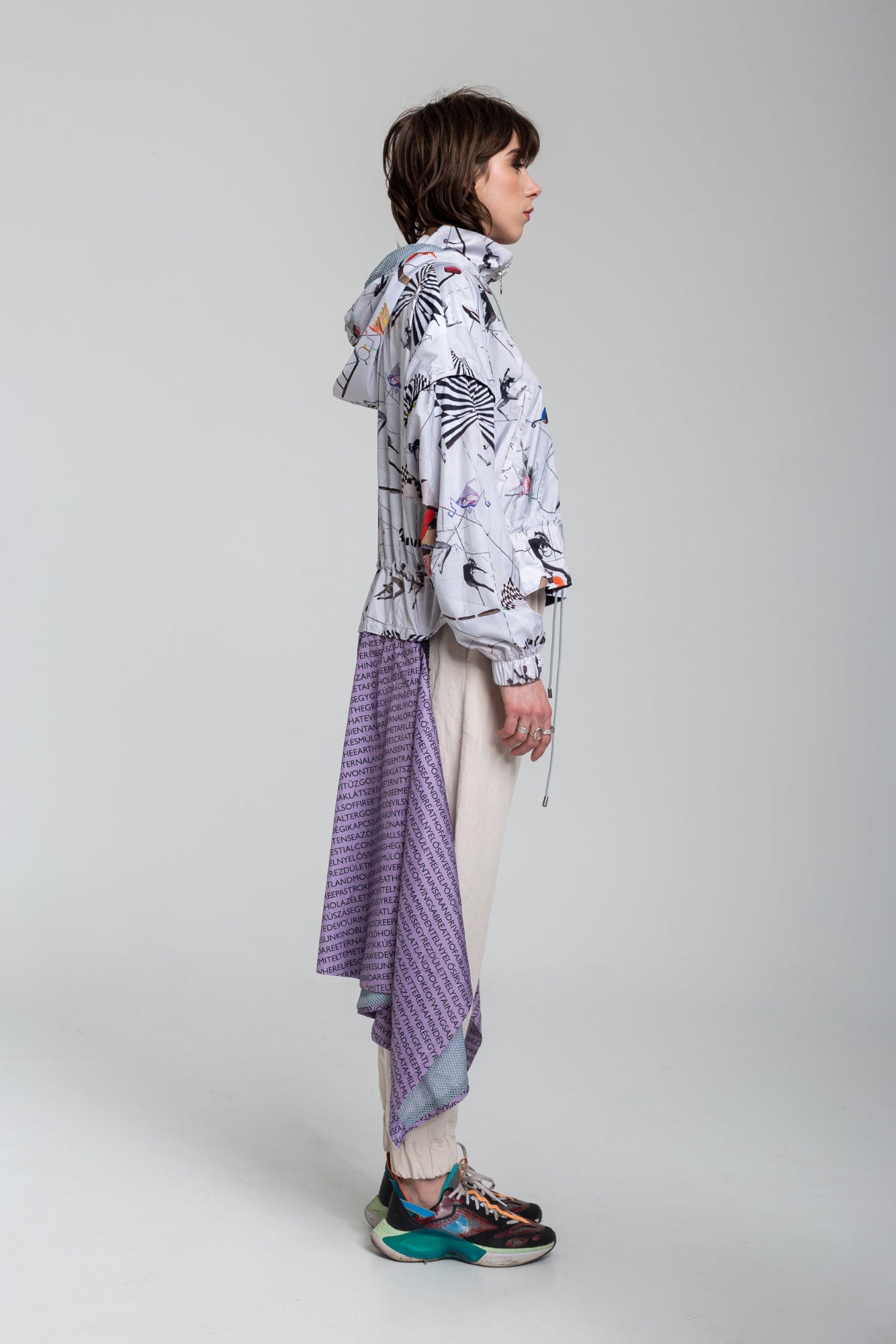 hooded waterresistant rain jacket artista budapest