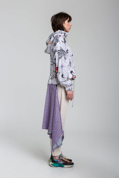hooded waterresistant rain jacket artista budapest