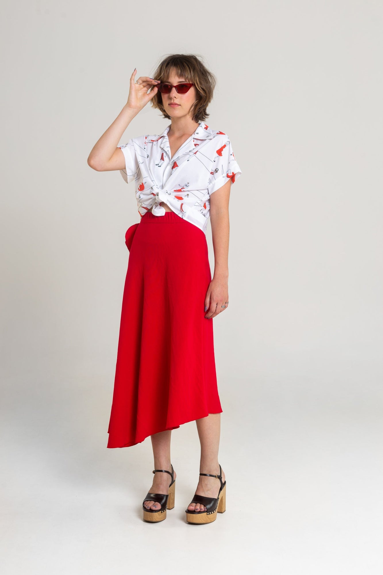viscose modal blend maxi skirt artista budapest