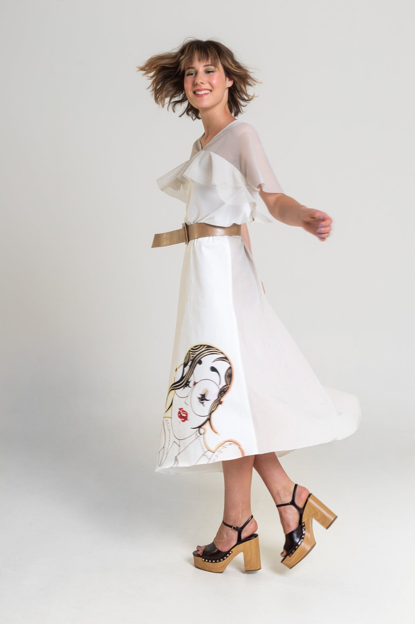asymmetric printed maxi skirt artista budapest