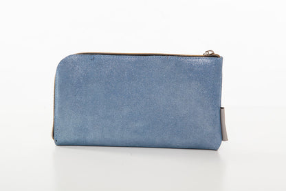 CLUTCH ethereal blue leather