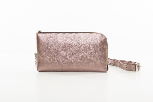 CLUTCH copper leather with belt