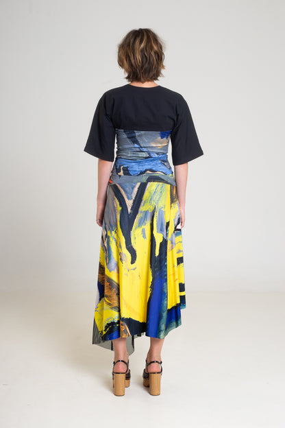 Blue Bird  Printed Skirt