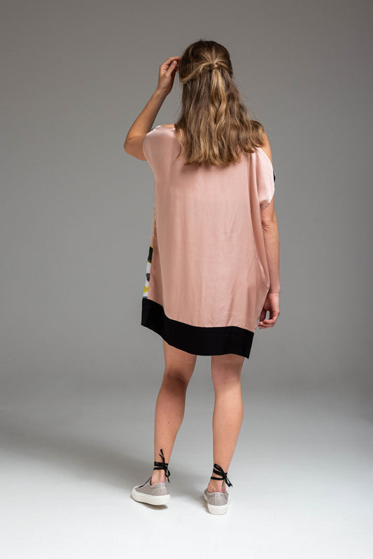 mini dress with boat neck artista udapest
