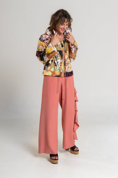 waterresistant jacket with zipup closure artista budapest